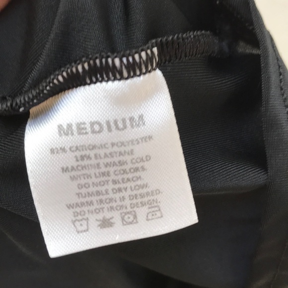 Black Fitted Neck Athletic Long Sleeve - Picture 4 of 4